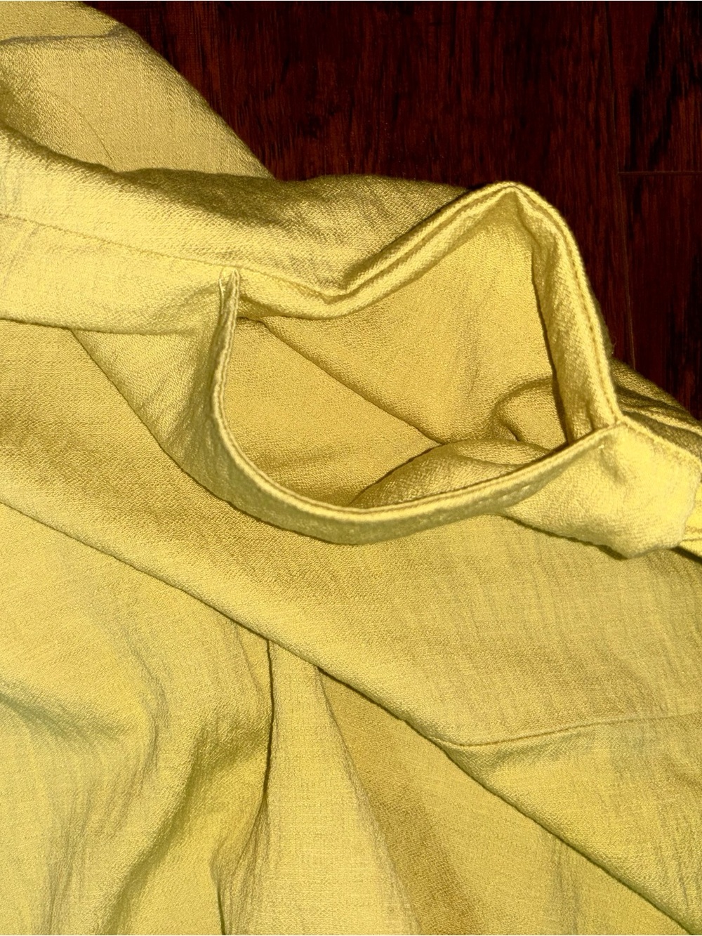 Sincerely Jules Yellow Wide Leg Pants Lightweight Elastic Waist Linen Style - Picture 8 of 9
